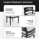 Modern Outdoor Patio Dining Set With Table And Chairs With Sunbrella Cushions