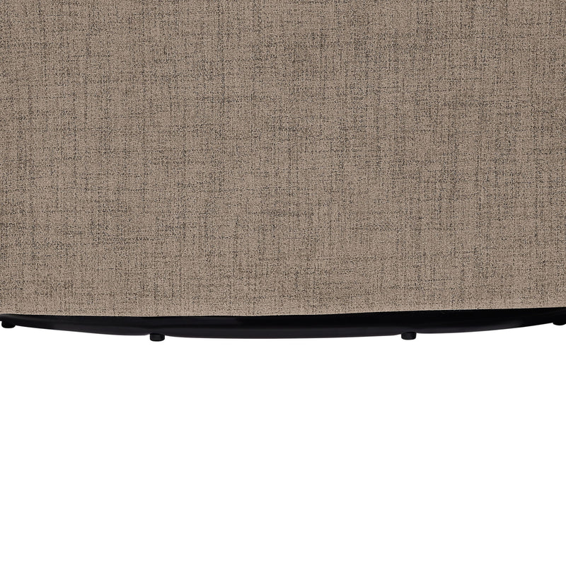 Solitude - Skirted Swivel Accent Chair With Hemp Like