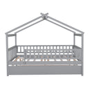 Creativity House Bed With Twin Size Trundle