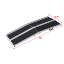 Portable And Foldable Wheelchair Ramp With Non Skid Surface