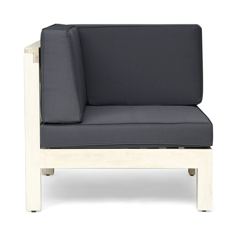 Oana - Modern 3 Piece Sofa Set With Water Resistant Cushions - Light Gray