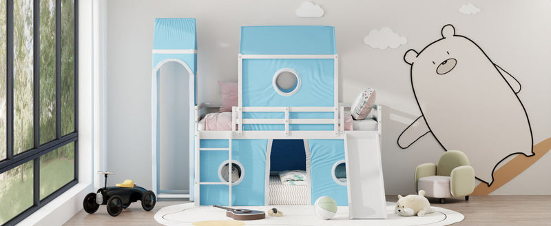 Loft Bed & Slide Tent And Tower
