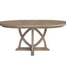 Round Dining Extendable Dining Table - Sand