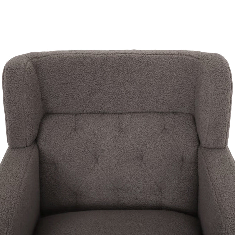 Upholstered Accent Chair Tufted Armchair For Living Room And Bedroom