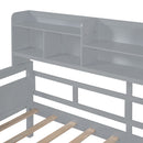 Daybed, Slat Support, With Bedside Shelves And 2 Drawers