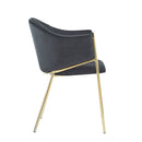 Modern Upholstered Dining Chair With Frame And Plush Velvet