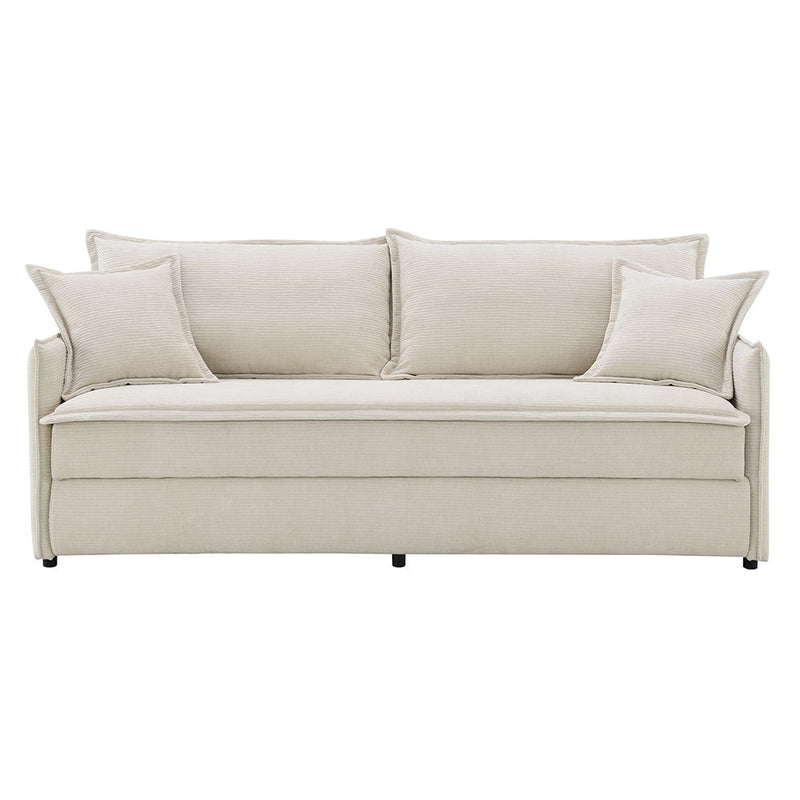 Elisea - Sofa With Sleeper - Beige Fabirc