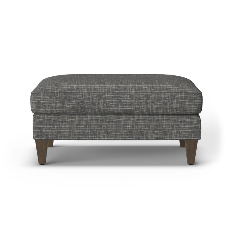 Digby - Fabric Cocktail Ottoman - Dark Gray