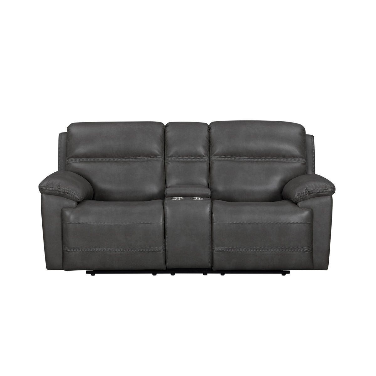 Camaro Motion Loveseat With Console in Nugget Gray by Elements International, view 7