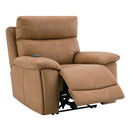 Chavis - Power Motion Recliner With USB & Power Headrest - Brown