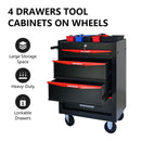 Rolling Metal Tool Chest With Drawers, Steel Storage Cabinet With Ball Bearing Slides