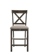 Martha II - 7 Pieces Counter Height Dining Room Set - Gray