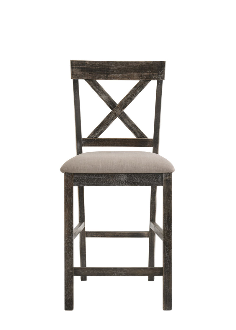 Martha II - 7 Pieces Counter Height Dining Room Set - Gray
