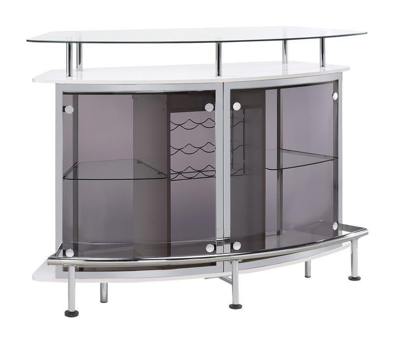 Gideon - Curved Glass Top Home Cabinet