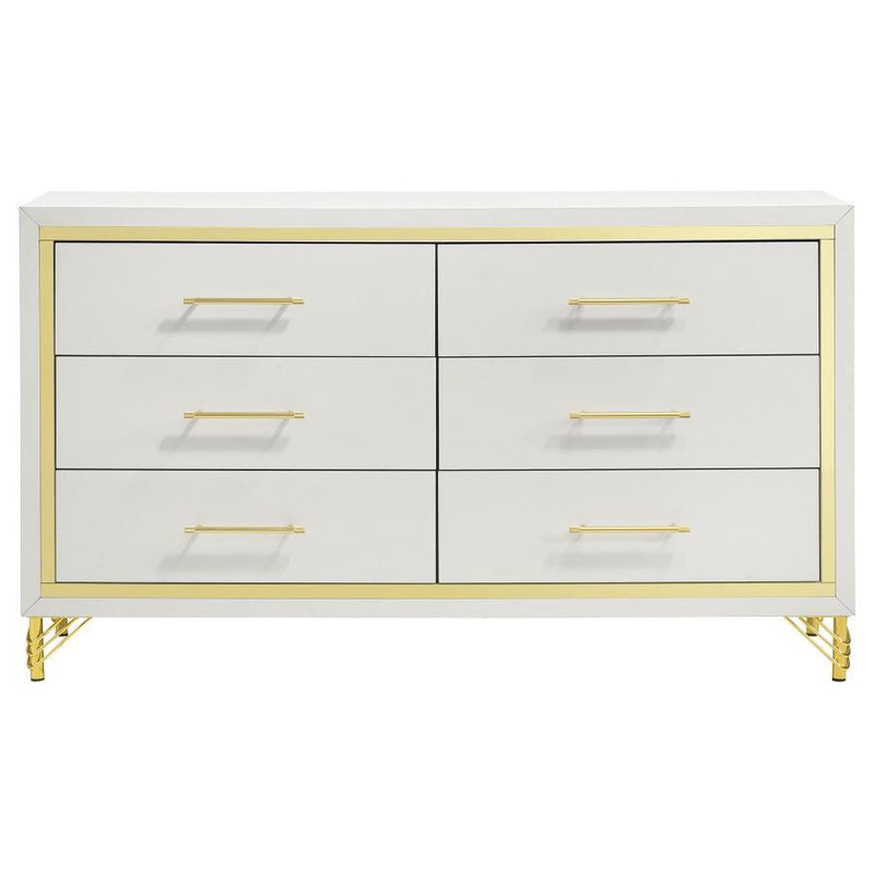 Lucia - Bedroom Set With Upholstered Wingback Panel Bed