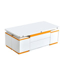 Lift Top Coffee Table With 4 Storage Stools