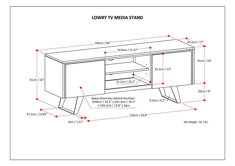 Lowry - TV Media Stand