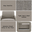 Glenda - Accent Chair - Gray Chenille