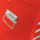 6 Drawer Lockable Tool Cabinet On Wheels, Steel Rolling Tool Chest With Detachable Toolbox