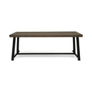 Outdoor Dining Table - Gray / Rustic Metal