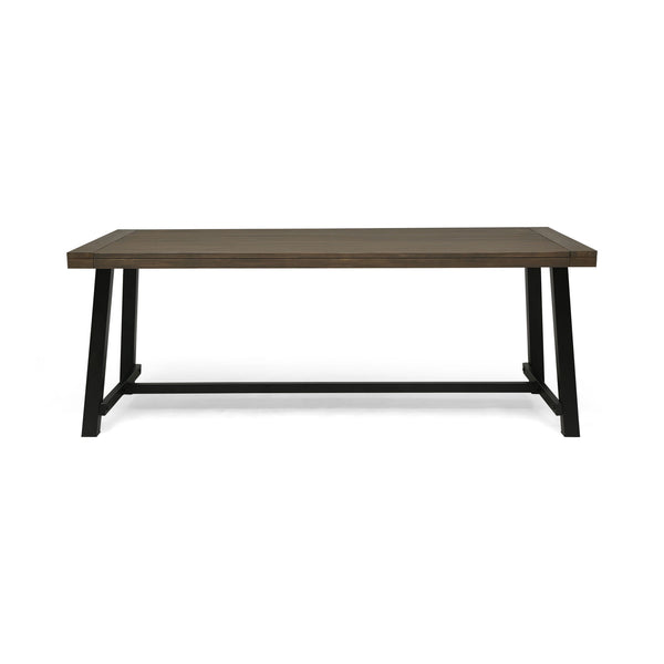 Outdoor Dining Table - Gray / Rustic Metal