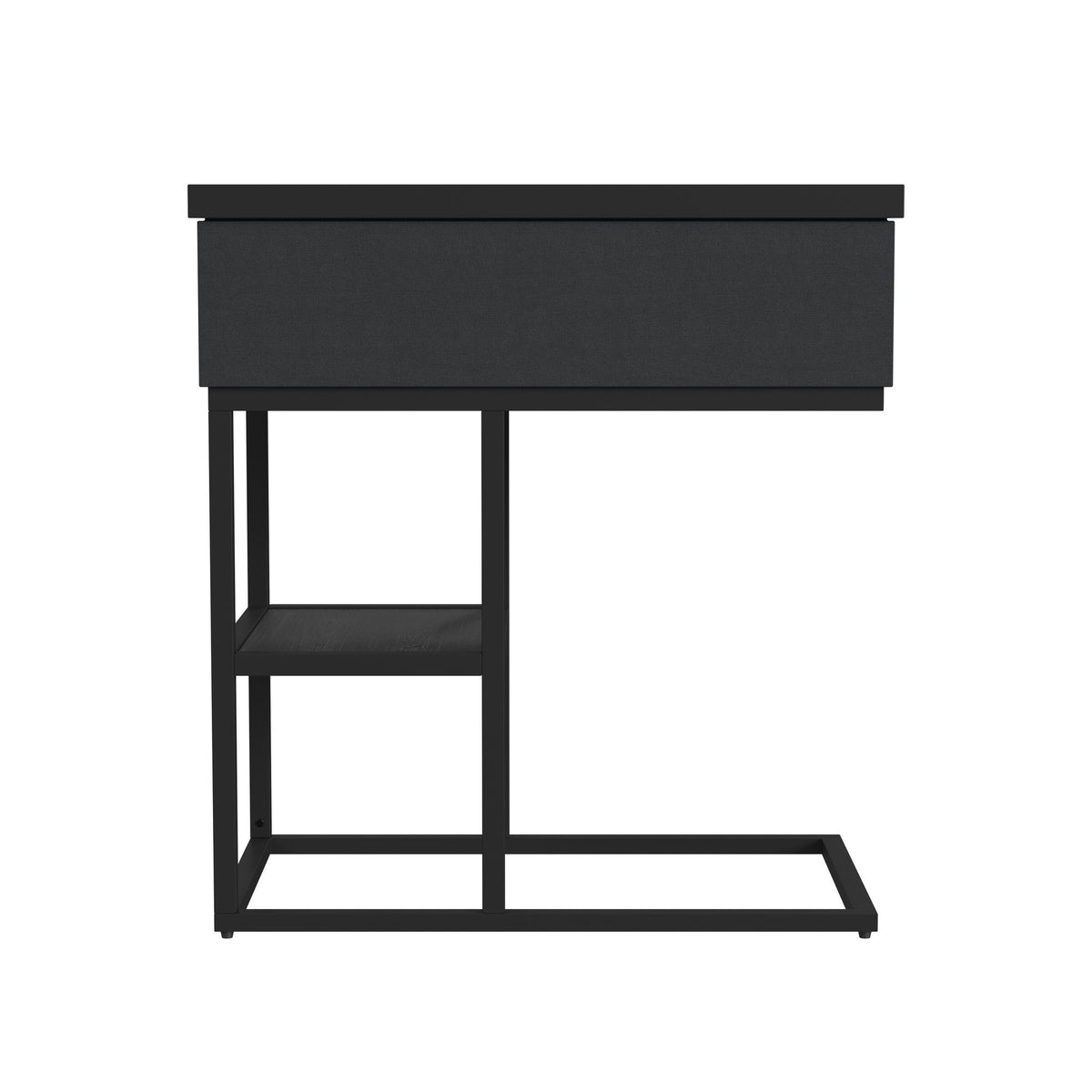 Halo Smart C-Table in Black by Elements International, view 4
