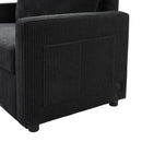 Sleeper Sofa With Foldable Mattress, USB Ports, Side Table & Storage Pocket
