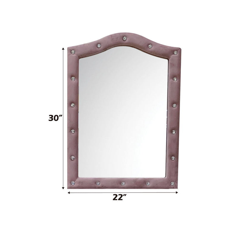 Reggie - Mirror - Pink Fabric - Atlantic Fine Furniture Inc