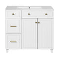 Bathroom Vanity With Sink, Soft Close Doors, Adjustable Shelves