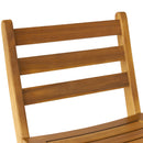 Outdoor Acacia Wood Folding Patio Barstool