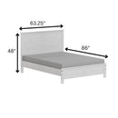 Albany - Bed Frame With Headboard, Heavy Duty Modern Rustic Design