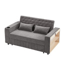 Pull-Out Sofa Bed Convertible Couch With Adjustable Backrest For Living Room