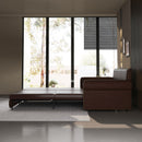 Pull Out Sofa Bed 3 In 1 Velvet Convertible Sleeper Sofa With Nailhead Trim & Rolled Arm, Multi Functional