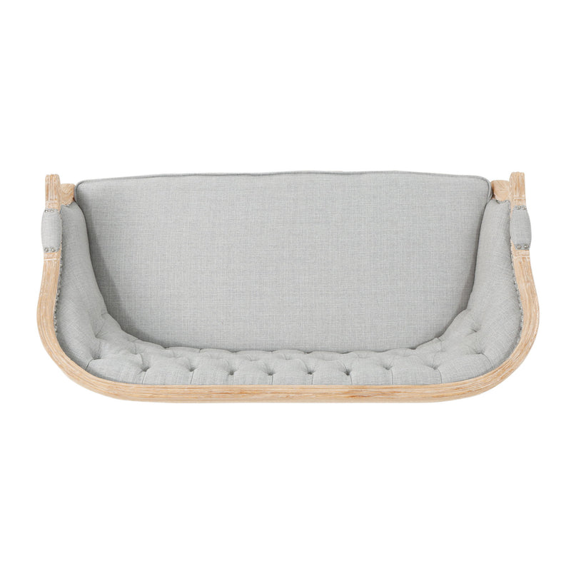 French Country Chesterfield Style Tufted Loveseat