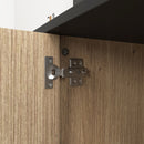 Grain 4 Door TV Cabinet, An Ideal Choice For TV And Item Storage In Modern Homes, A Perfect Blend Of Nordic And Modern Minimalist Styles - Black