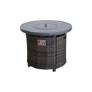 Outdoor Fire Pit Table With Lid - Espresso