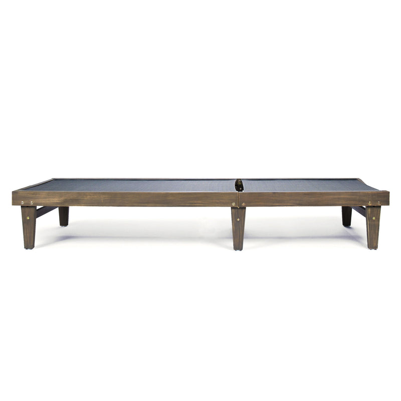 Summerland Chaise Lounge Dark Mesh Outdoor Seating - Dark Gray