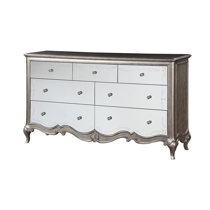 Esteban - Dresser With Jewelry Tray - Champagne