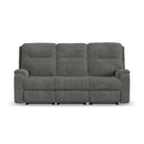 Penn - Power Reclining Sofa With Power Headrests & Lumbar - Dark Gray - Atlantic Fine Furniture Inc