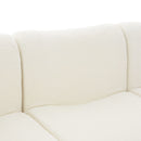 3 Seater Sofa Couch With Curved Armrests