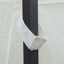 Outdoor Patio Gazebo Tent With Ventilated Double Roof And Sidewall