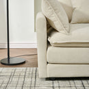 Modular Ottoman Style Deep Seat Sofa With Cushions