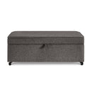Modern Large Comfort Sofa Ottoman with Storage, Modular Sectional Storage Ottoman With Wheels For Living Room,Lounge Ottoman, Couch Storage Ottoman ,Large Storage Ottoman Bench-Charcoal Grey