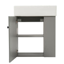 Modern Floating Bathroom Vanity With Ceramic Basin Perfect For Small Bathrooms