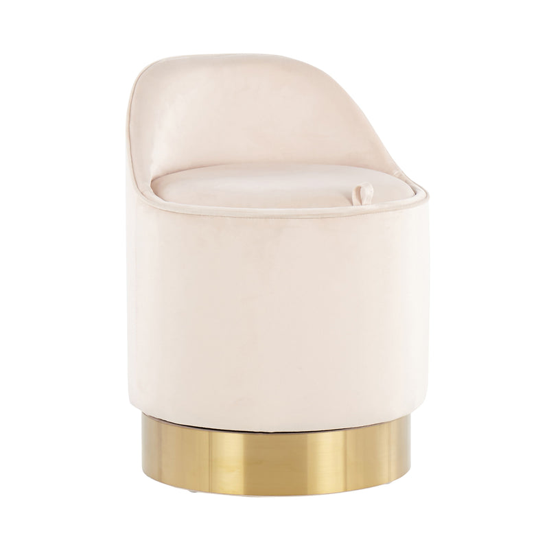 Marla - Contemporary / Glam Vanity Stool