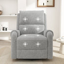 Manual Recliner Massage Chair With Swivel Rocker, 8 Massage Modes, Side Storage Pocket