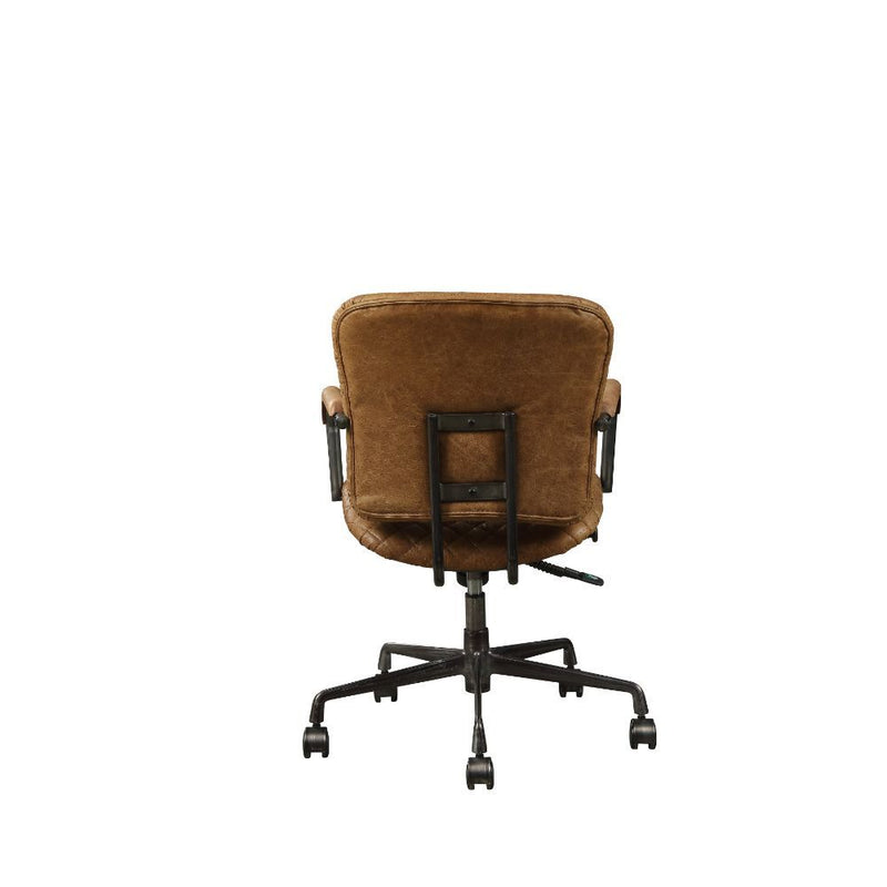 Josi - Executive Office Chair - Coffee Top Grain Leather - Atlantic Fine Furniture Inc