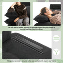 L Shaped Convertible Sectional Sofa 4 Seat Tufted Couch Set With Two Tone Adjust Legs Cloud Movable Ottoman