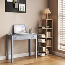 Vanity Table With LED Lights, Flip-Top Mirror And 2 Drawers, Jewelry Storage