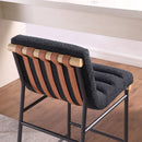 Lahni - 17" Boucle Fabric Counter Height Chair